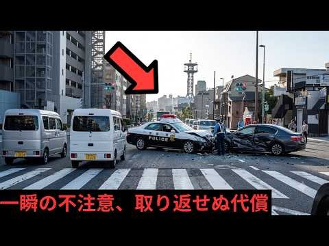 Dashcam footage of shocking accidents | [Crash into police car] Police car destroyed at intersect...