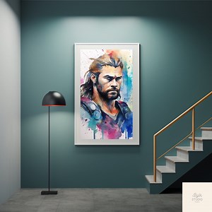 Posters Thor print digital superhero marvel decor superhero download - Etsy France