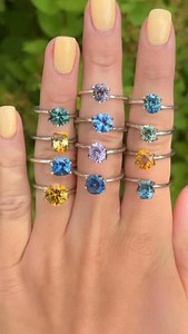 1.1K views · 26 reactions | Can you believe these beautiful gems were found right here in America? Montana sapphires were first discovered in the 1800s, when miners searching for gold came across the colorful stones. Ever since, they’ve been renowned for their unique and wide-ranging color palette ✨ #EarthsTreasury #FindYourColor #MontanaSapphire #SapphireEngagementRing #EngagementRing #Jewelry #EngagementRingInspo #Sapphires | Earth's Treasury | Facebook