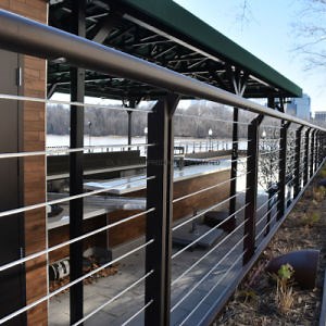 [Hot Item] Modern Style Outdoor Stainless Steel Cable Railing Systems Residential/Vertical Cable Balustrade Garden Fence