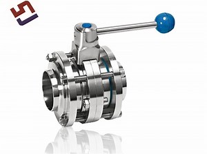 [Hot Item] Iron Casting Stainless Steel Forging Manual Welding Butterfly Valve with Pulling Handle