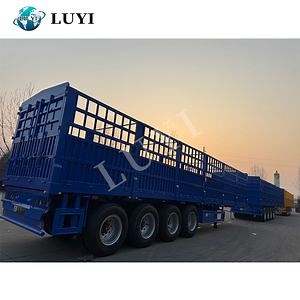 [Hot Item] Heavy Duty Air Suspension Luyi Shipping China Fence Cargo Trailer