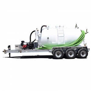 [Hot Item] Municipal/Industrial Sewer Pipe Cleaning 2000 Gallon Waterjet Trailer Sewer Line Cleaning, Catch Basin Cleaning Construction