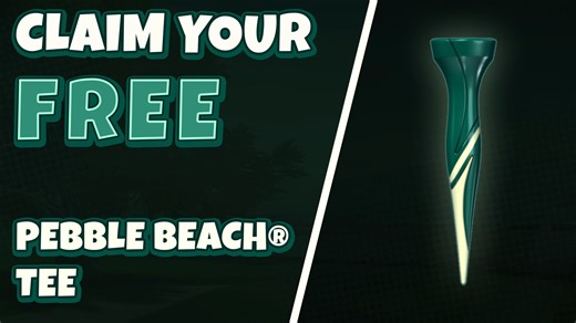 To celebrate the launch of Pebble Beach®, the very first 18-Hole Cup in Golf Clash, we're giving away something special!🎁 Tee off like a professional with your very own Pebble Beach® Tee, just log into Golf Clash from 23rd July 8am BST to 28th July 8am BST to claim yours!⛳ | Golf Clash