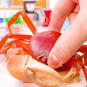 133K views · 1.1K reactions | 呂 Delicious Miniature Butter Garlic Crab Recipe -Yummy Miniature Seafood Cooking Tutorial | Cake Lovers | Facebook