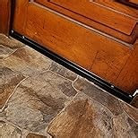 MAGZO Upgraded Door Weather Seal, 2 Inch Width X 39 Inch Length Under Door Sweep Door Weather Stripping Bottom Door Draft Blocker Under Door Strip Noise Stopper(Black)