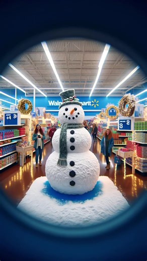 7K views · 517 reactions | Teen Creativity Unleashed: Building a Snowman Inside Walmart! #SnowmanChallenge #WalmartWinter #teensinaction | RoninGT | Facebook