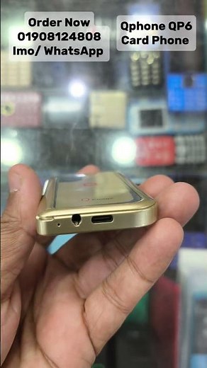 Qphone QP6 Card Phone Dual Sim New Intact Box