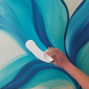 Lots of DEPTH! Abstract Painting with Fluid Art | Rinske Douna