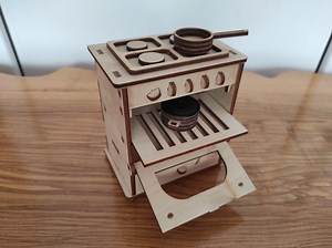 Miniature Dollhouse Stove 1:6 Scale - DIY Doll Kitchen Cooker - Etsy
