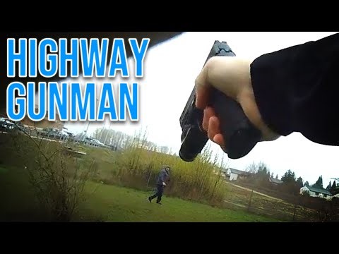 Carjacker Unloads on Cop