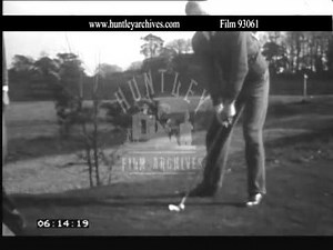 Golf in the 1920's. Archive film 93061