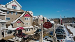 Experience the enchantment of the season at the Cherry Tree Inn, your private holiday haven. Book your last-minute holiday retreat now for the perect festive getaway!❄️ #traversecity #puremichigan #lakemichigan #hotel #travel | Cherry Tree Inn & Suites