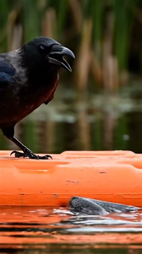 “Crow Warning Snake 🐦🐍 | Viral Wildlife Short”