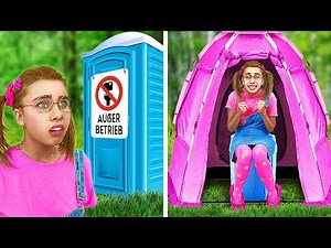 DIE BESTEN CAMPING HACKS || Clevere Erziehungshacks und Tricks! Tools & Gadgets von 123 GO! FOOD