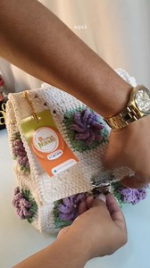 Mochila primavera | Crochê DA NANDA