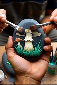 46K views · 553 reactions | Hand-Painted Glow Stone Art | Best Crafts Ideas | Facebook