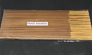 Triple Goddess Incense Sticks (100 Sticks) - 100% Natural Incense Sticks - Christmas Incense Sticks - Traditional Indian Incense (No Damaged Sticks Hand Sorted Packet)