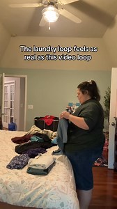 The laundry loop feels as real as this video loop #TheLoseItLog #HealthJourney #WLJourney #laundrytok #laundry | The Lose It Log • Callie