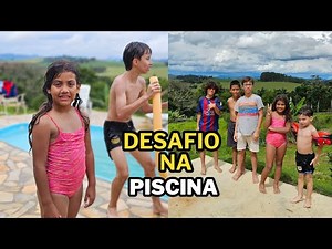 Desafio na Piscina: Quem Será o Grande Campeão? #desafionapiscina #competiçõesdivertidas #brincar