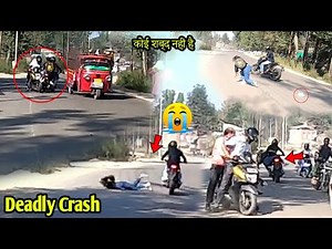 Live Couple Accident | Dangerous Accident |Bike Crash Record in my camera | #trending #crash