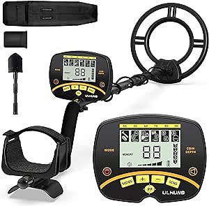 Metal Detectors for Adults Waterproof - Professional Higher Accuracy Gold Detectors with LCD Display, 5 Mode, Advanced DSP Chip 10 Inch Search Coil Metal Detectors