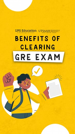 Benefits of Clearing the GRE Exam Clearing the GRE Exam gives a student multiple benefits. Here are some of them listed in this video. #gre #grepsychology #grebenefits #befefitsofgre #psychologyfre #greexam #grepsychologyentrance #upseducation #arvindotta #psyhology #psychologist | UPS Education