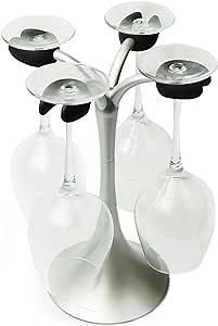 Architec AirDry Wine Glass Drying Rack, No-Tip design Holds 4 Glasses