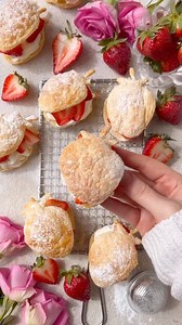 515K views · 238 reactions | Strawberry Cream Pastries YAY or NAY??...