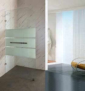 [Hot Item] Walk in Shower Screen Supplier Frameless Entry Free Shower Enclosure safety Glass Walk in Shower Glass Panel with Towel Bar 900*1950mm