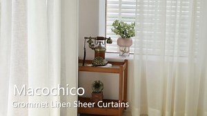 Macochico Outdoor Sheer Curtains for Patio Outside Voile Drapery Grommet Gauze Panels for Gazebo Porch Pergola Balcony Backyard Garden Beach Pavilion 52" Wx102 L with Tieback Burgundy 1 Panel
