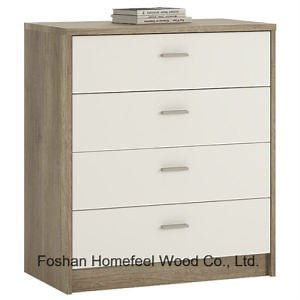 [Hot Item] Wooden Bedroom Furniture 4 Drawers Chest Dresser Cabinet Bath Chest of Drawers