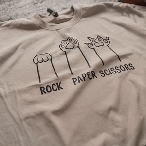 Sarkastisches Katzen T-Shirt: Schere Stein Papier, Lustiges Geschenk für Katzenliebhaber - Etsy.de