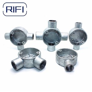 [Hot Item] 20mm 25mm BS4568 Terminal Extension Pattern Malleable Iron Circular Box for Electrical Conduit
