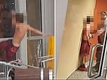 Shirtless boy and mates smash up shopping centre