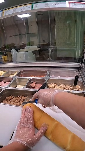 Subway POV Double Up Meatball Sub #fastfood #subway #fastfoodworkers | ANNK