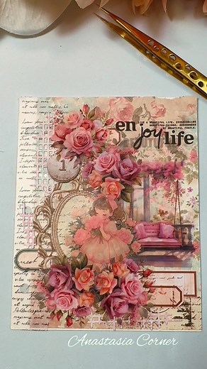 CREATIVE JOURNAL📚🌷 #journalinspiration #journalcommunity #journalwithme #scrapbookjournal #artjournal #fb #scrapbookingideas #aesthetics #scrapbooking #journal #stiker #hobb #basteln | Anastasia Corner
