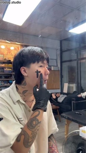 Face Tattoo Gone Wrong😳।(_@oday.studio)