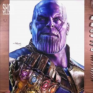 2.8K views · 200 reactions | Drawing of Thanos with Infinity Gauntlet | Drawing Pencil Show | Facebook