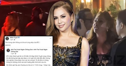"Chị Đẹp" Minh Tuyết và ê-kíp phản hồi về đoạn clip bỏ về tại concert Chông Gai
