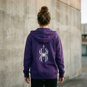 Gothic Spider Zip up Hoodie | Witchy Victorian Sweatshirt - Etsy Canada