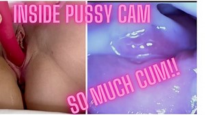Stella Puts a Camera Inside Her Vagina After a Creampie Gangbang - Raw Footage Inside of Pussy