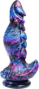 Realistic Dragon Dildo - 9.8 Inch Silicone Realistic Large Fantasy Dildo, Big Suction Cup, Textured,G-Spot Stimulator, Thick Anal Dildo, XL Huge Adult Sex Toy for Women,Men and Couples