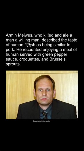 Historian_Kai on Instagram: "Explanation:- Armin Meiwes is a German former computer repair technician who received international attention for murdering and cannibalising Bernd Brandes, whom he had found via the Internet as a voluntary victim, in March 2001."