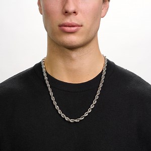 8mm | Stainless Steel Rope Chain | Durable & Waterproof | Unisex Necklace - Etsy