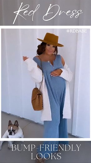 2.2K views | CALLING ALL MOMS TO BE!朗 Check out these bump-friendly look from #RDBabe @alex.floyd and shop them by commenting LINK! | Alexandra is wearing a size medium| | Red Dress | Facebook
