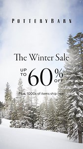 Get up to 60% off during our Winter Sale! Plus, enjoy free shipping on 1000s of items. ❄️ | Pottery Barn | Facebook