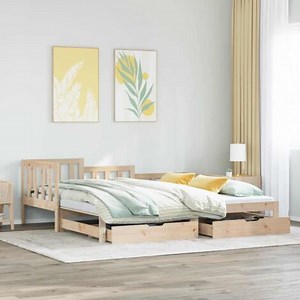 Sofá cama nido con cajones sin colchón 90x190 cm vidaXL