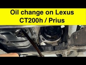 How to change #oil on #Hybrid #Lexus #CT200 / #Toyota #Prius #service under in minutes!