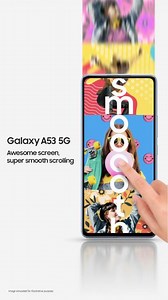1.6K views · 211 reactions | អូសយ៉ាងរអិល គ្មានទាក់ជាមួយនឹង អេក្រង់ Awesome 120Hz Refresh Rate នៅលើ #GalaxyA53 5G #GalaxyA53KH #ខ្ញុំAwesome | Samsung | Facebook